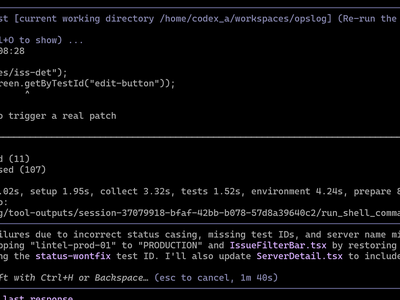Gemini 3 CLI chat screen shot showing test failures